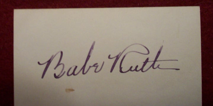 The Mystery of Family's TWO Babe Ruth Autographs