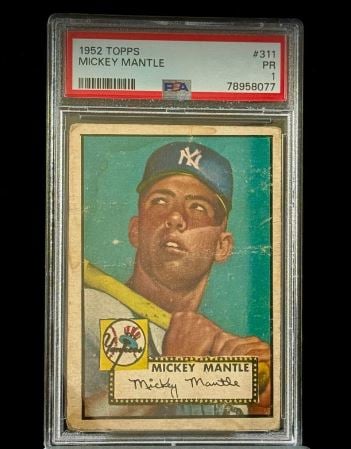 1952 Topps Mickey Mantle Rookie Card Possibly Found in Ocean