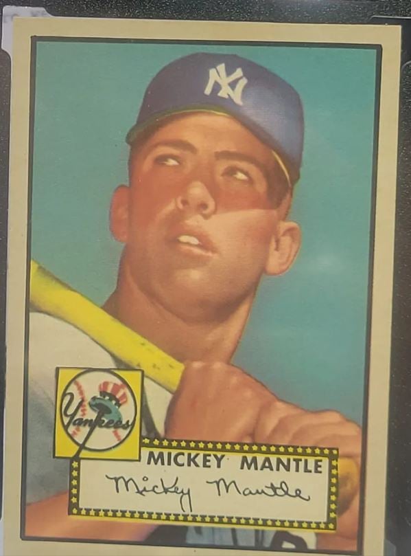 1952 Topps Mickey Mantle Rookie Card Graded SGC 8 Sold for $600,000