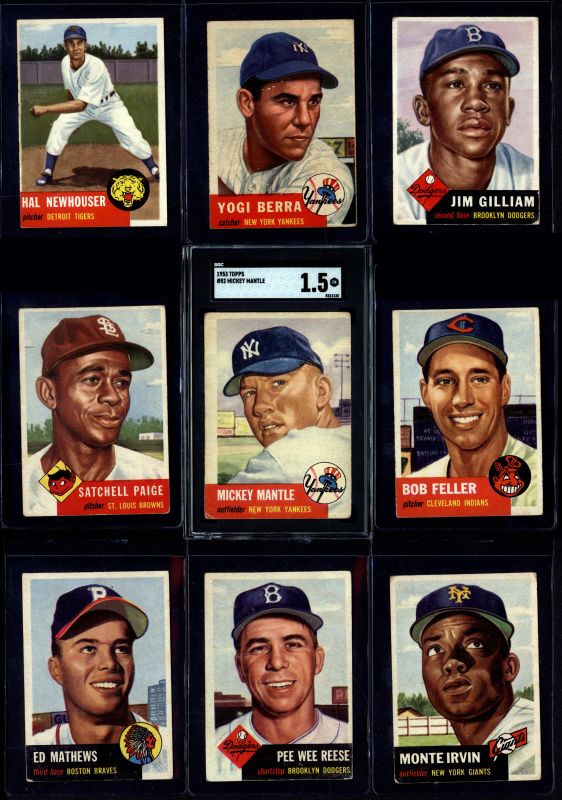Mickey Mantle Card Available in New 1953 Topps Baseball Card Set Break