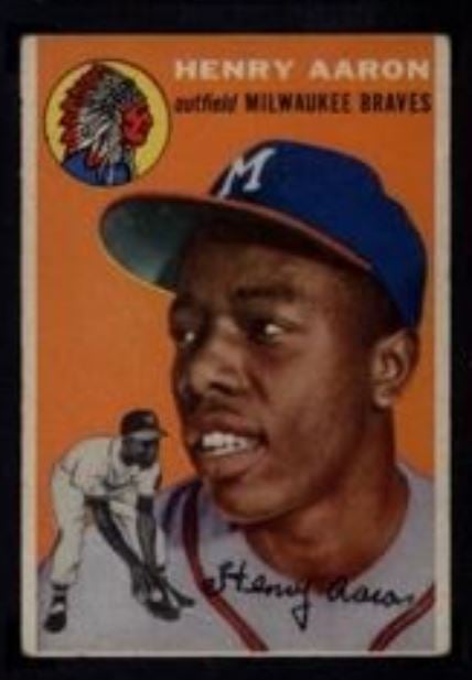 New Price Record for 1954 Topps Hank Aaron Rookie Card at $720,000