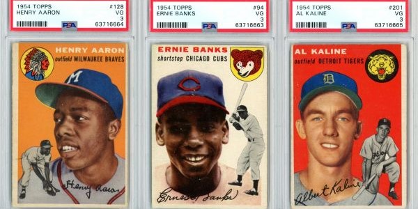 Hank Aaron Rookie Card Available in 1954 Topps Baseball Set Break