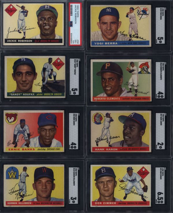 Roberto Clemente Rookie Card Highlights 1955 Topps Baseball Set Break