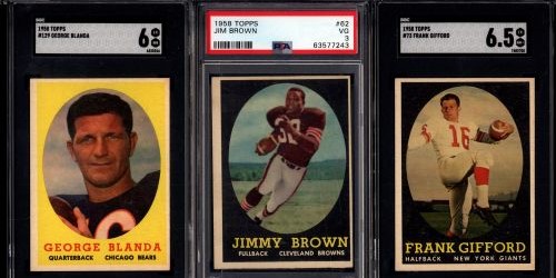 1958 Topps Football Set Break Including Jim Brown Rookie Available