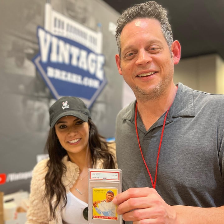 MLB Host Alex Giaimo Visits Just Collect to See 1933 Goudey Babe Ruth