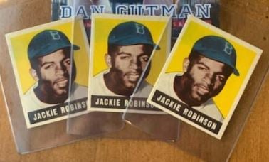 THREE Mint Jackie Robinson Cards Found in California Love Collection