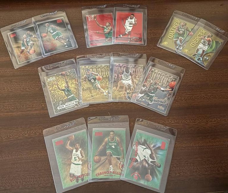 Rare 1990's Celtics Basketball Precious Metal Gems Cards & MORE Purchased