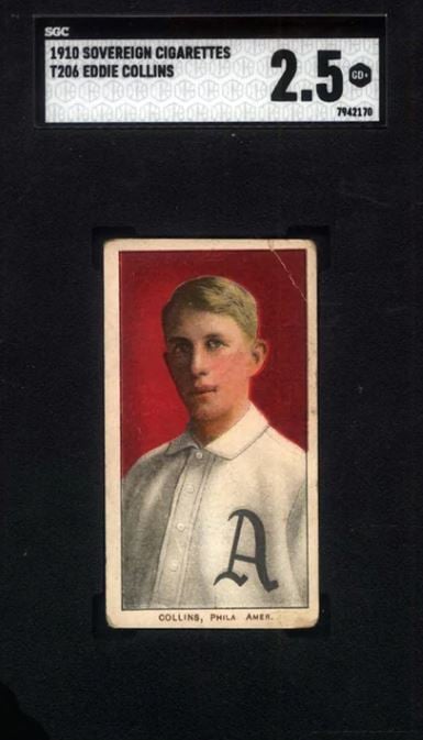 Win a 1910 T206 Eddie Collins Card in the Vintage Breaks Event