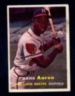 The 1957 Topps Hank Aaron Error Card - The Hammer is Left-Handed