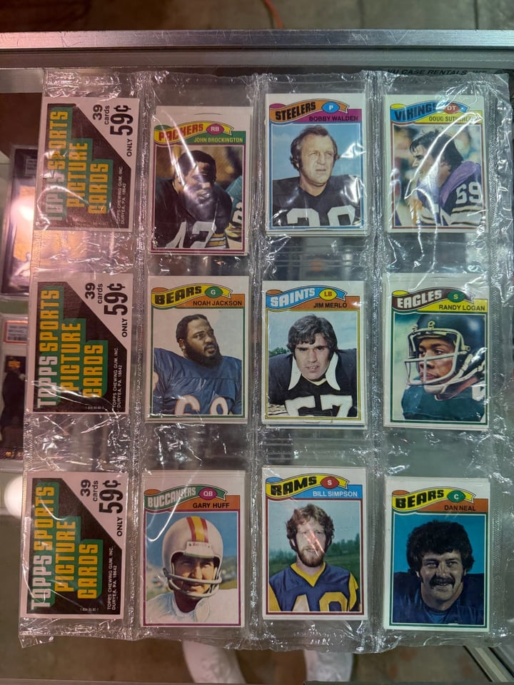 Uncut 1977 Topps Football Cards Rack Packs Seen at the National