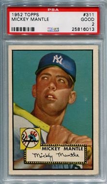 1952 Topps Mickey Mantle Offered For Sale