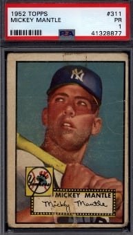 The Seacoast Flea Market Collection with a 1952 Topps Mickey Mantle