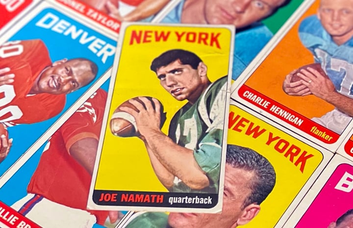 Joe Namath Rookie Card Stands Tall in A Small Collection With a Big Name