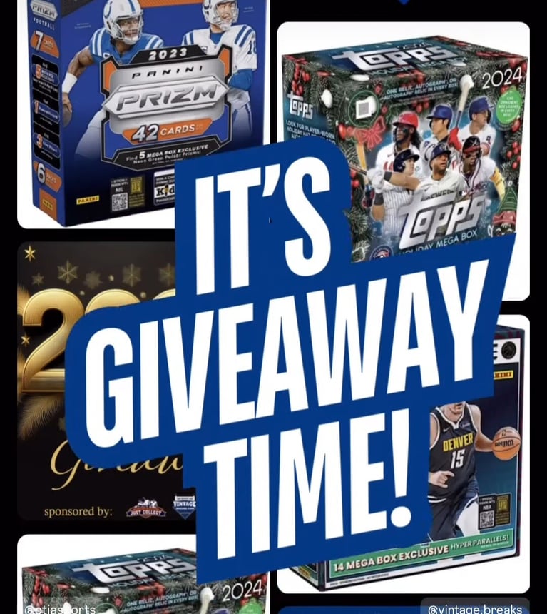 Win FREE Prizes Including Vintage Cards, Autographs, and Wax Boxes