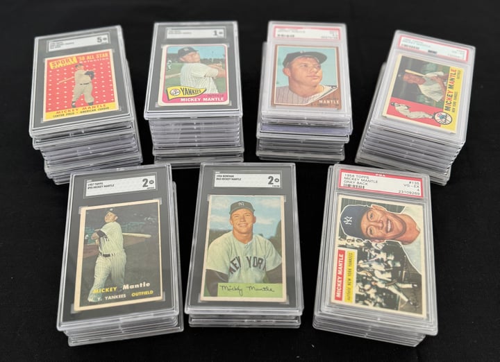 Just Collect's HUGE Trade of 50 + Mickey Mantle Cards for T206 Ty Cobb