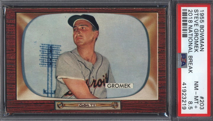 1955 Bowman Steve Gromek Now Available in the Just Collect eBay Store