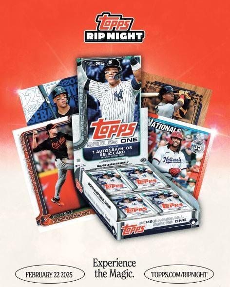 Celebrate Topps Rip Night Saturday, February 22nd with Just Collect