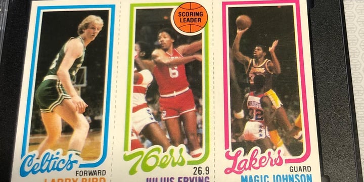 Larry Bird and Magic Johnson Rookie Card Sets Record Price