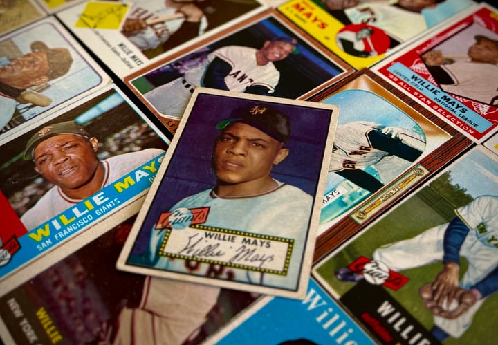 1952 Topps Willie Mays Rookie Highlights Collection from Original Owner