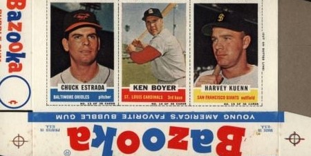 1961 Bazooka Panels Baseball Set Collection