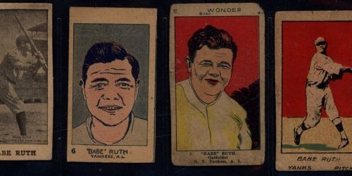 NJ Family Strip Card Collection with Babe Ruth, Ty Cobb and others