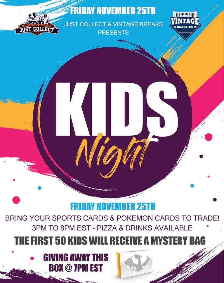 Just Collect Invites You to KIDS NIGHT with Free Gifts on November 25