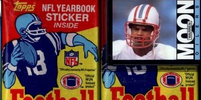 Warren Moon Live Experience Breaking 1985 Topps Packs with Signed Jersey Giveaway