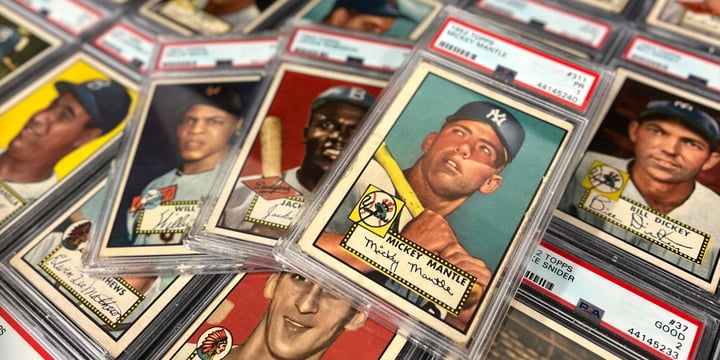 1952 Topps Baseball Set Break Including Mickey Mantle Rookie Available