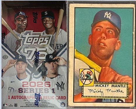 first edition mickey mantle baseball card Mickey Mantle rookie card sells for a record $5.2 million